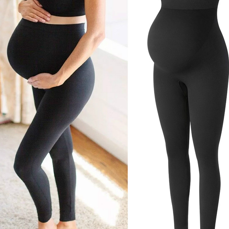 High-Waist-pregnancy-Leggings-Skinny-Maternity-clothes-for-pregnant-women-Belly-Support-Knitted-Leggins-Body-Shaper