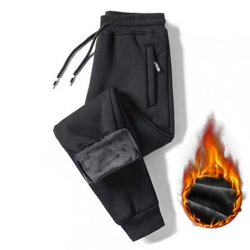 Winter-Pants-Men-Fur-Lined-Joggers-Thick-Sweatpants-Drawstring-Trousers-Men-Fleece-Running-Pants-Warm-Velvet-3